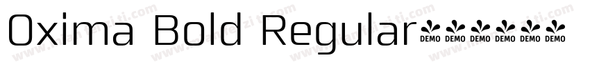 Oxima Bold Regular字体转换